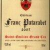 Château Franc Patarabet - Vintage 2007