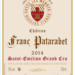 Château Franc Patarabet - Cuvée Vieilles Vignes Saint-Émilion Grand Cru Millésime 2014
