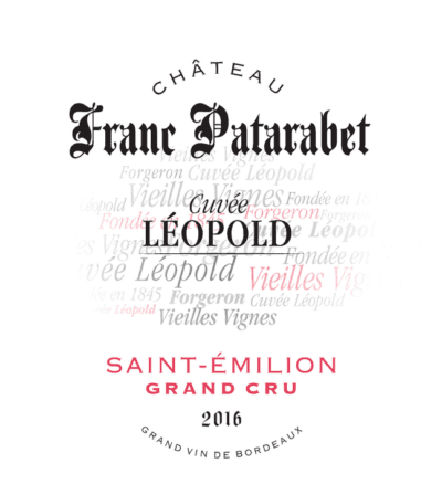 Chateau Franc Patarabet Saint Emilion Grand Cru Cuvee Leopold 2016