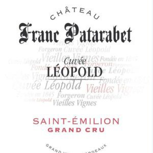 Etiquette Château Franc Patarabet cuvée Léopold