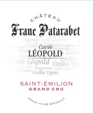 Etiquette Château Franc Patarabet cuvée Léopold