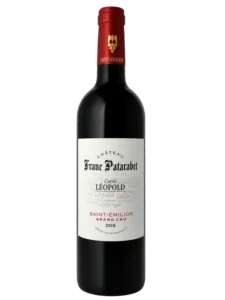 Millésime 2018 Bouteille du château Franc Patarabet Saint-Emilion Grand Cru cuvée Léopold