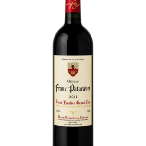 Millésime 2021 Bouteille du chateau Franc Patarabet saint-Emilion Grand-Cru