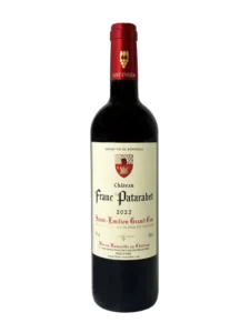 Millésime 2022 Bouteille du chateau Franc Patarabet saint-Emilion Grand-Cru