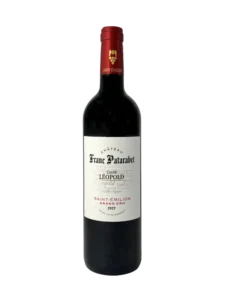 Millésime 2022 Bouteille du chateau Franc Patarabet saint-Emilion Grand-Cru cuvée Léopold