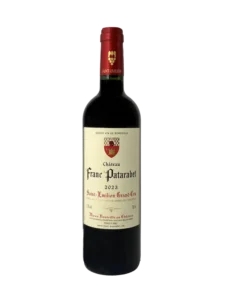 Millésime 2023 Bouteille du chateau Franc Patarabet saint-Emilion Grand-Cru